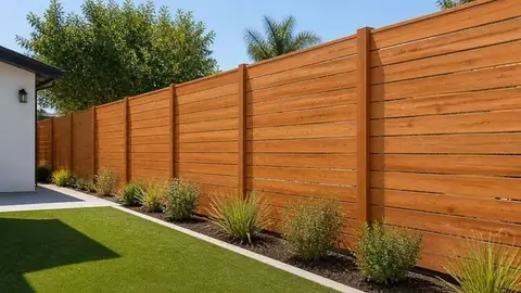 Wood fence by Apexguard Fence