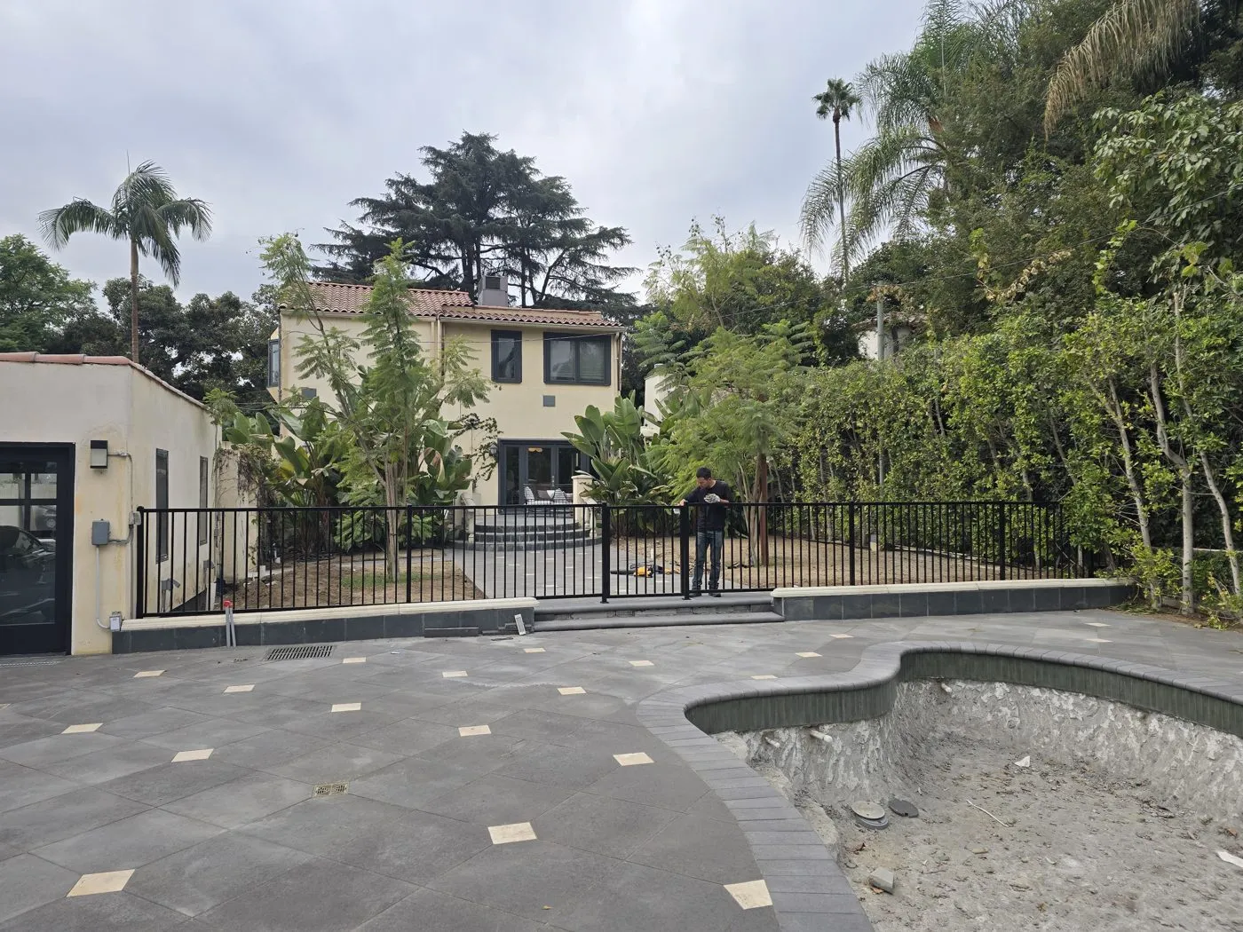 Pool fence installation