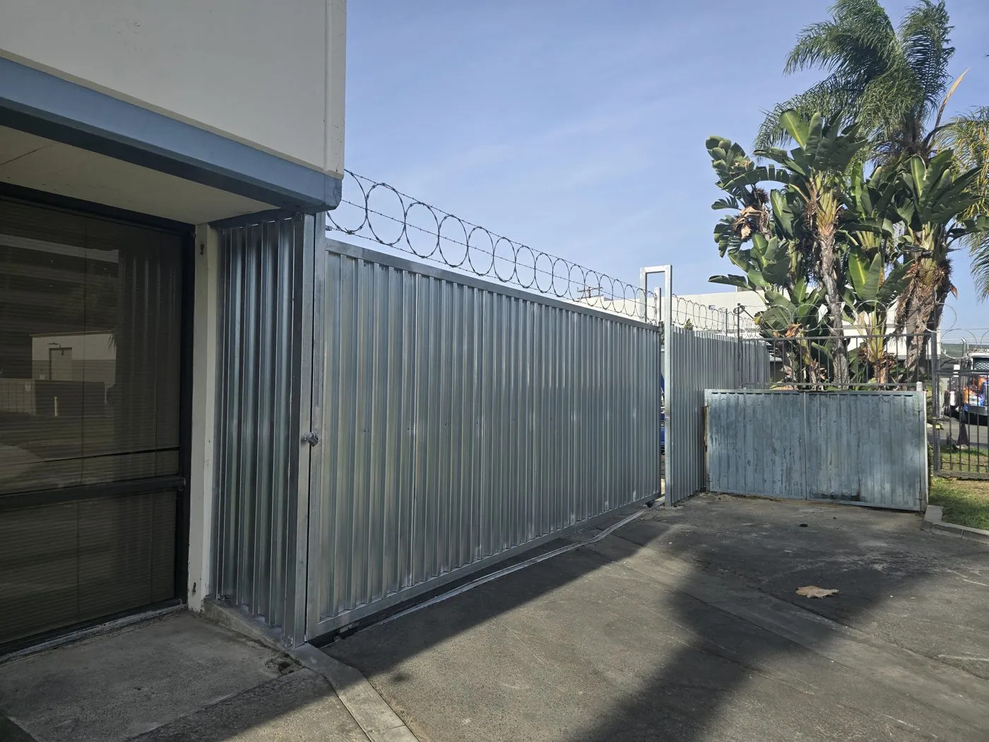 8-foot steel privacy fence