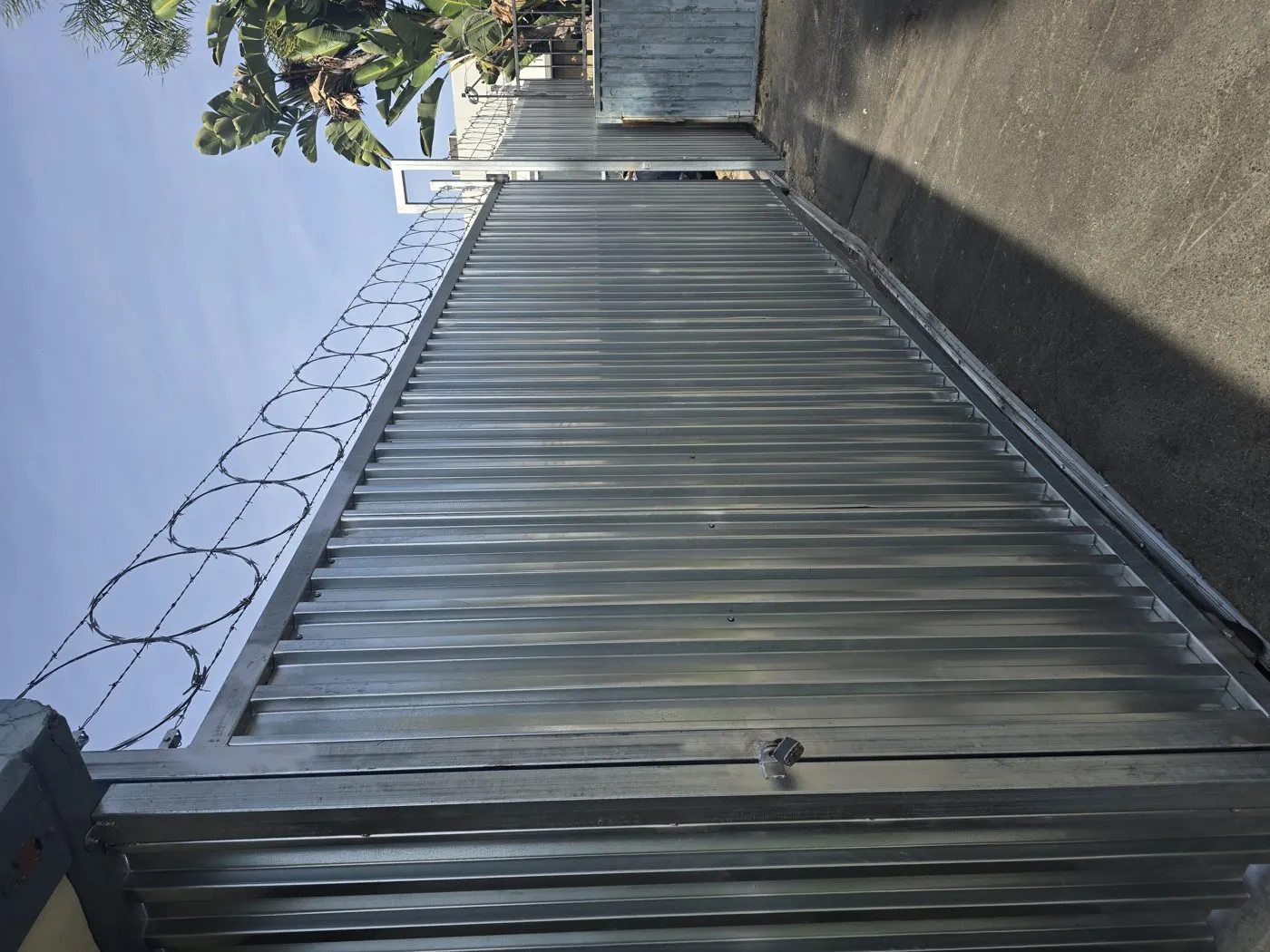 Steel privacy fence panels